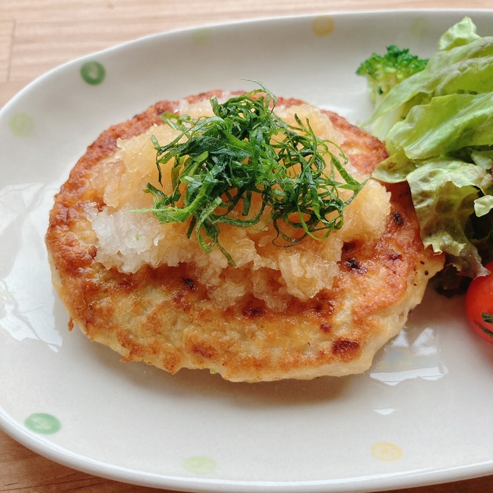 鶏ひき肉と豆腐のふわふわハンバーグ☆